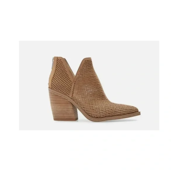 Vince Camuto Gibbela Perforated Leather Western Bootie (Size: 8.5) - Picture 3 of 9